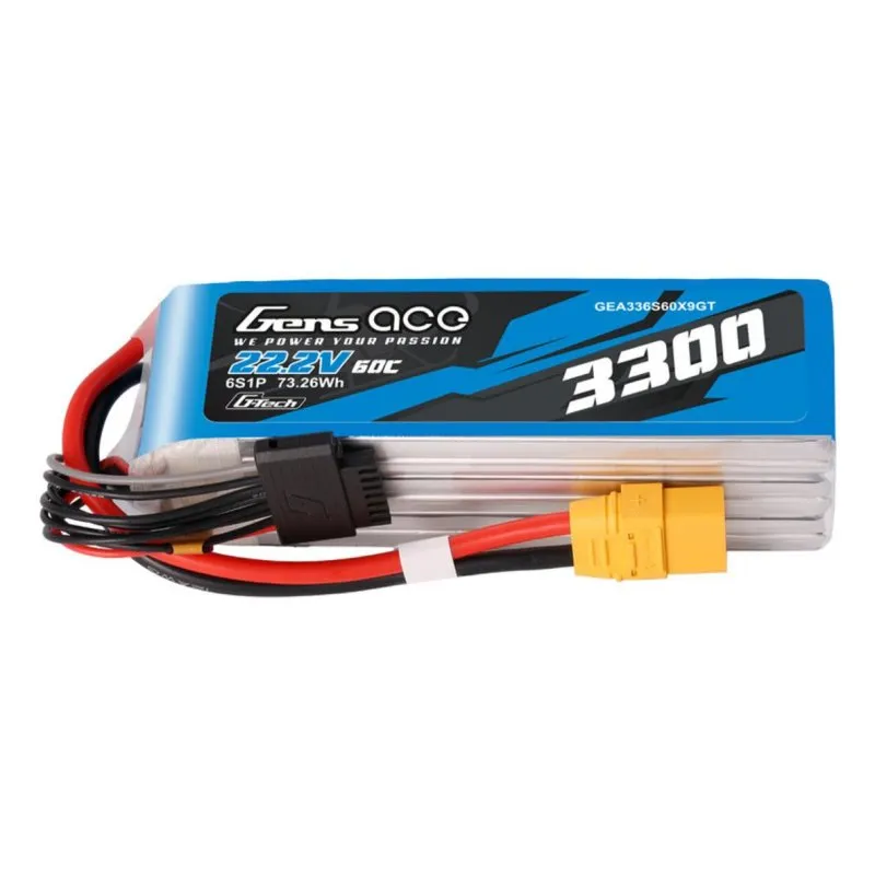 Batteria Gens Ace G-Tech 3300mAh 22.2V 60C 6S1P XT90 - immagine 1