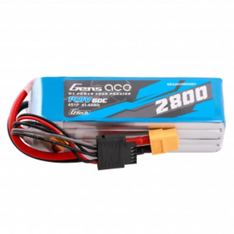 Batteria Gens ace GEA284S60X6GT 2800mAh 14.8V 60C LiPo XT60 - immagine 1