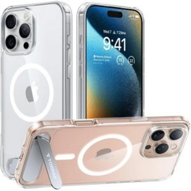 Funda para móvil Torras Pstand Series Trasparente con supporto magnetico per iPhone 16 Pro Max - immagine 1
