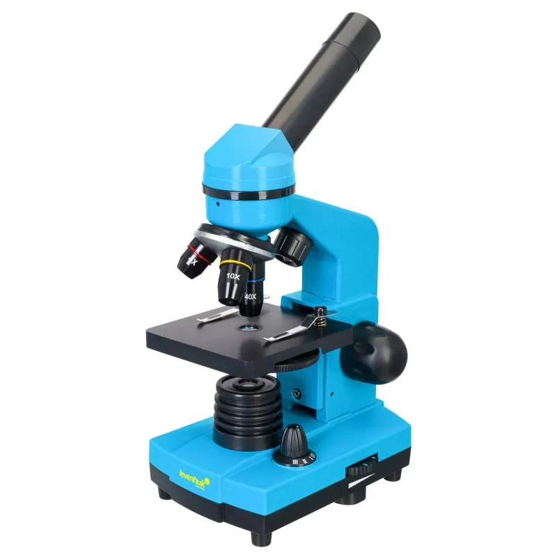 Microscopio Levenhuk Rainbow 2L Blu Kit Esperimenti Educativi - immagine 1