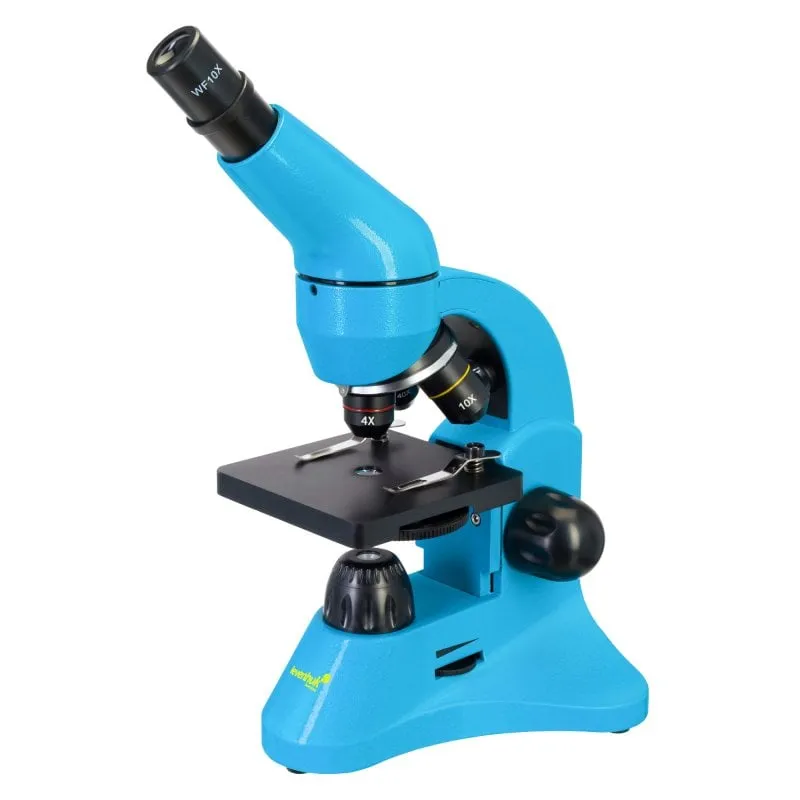 Microscopio Levenhuk Rainbow 50L Blu Ingrandimento 800x Kit Educativo - immagine 1