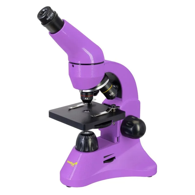 Microscopio Levenhuk Rainbow 50L PLUS Ametista Kit Educativo Design Ergonomico - immagine 1
