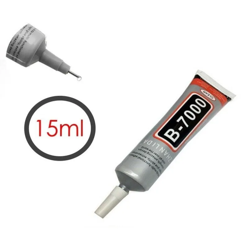 Colla B7000 Trasparente 15ml 4 Pezzi Applicazione di Precisione - immagine 1
