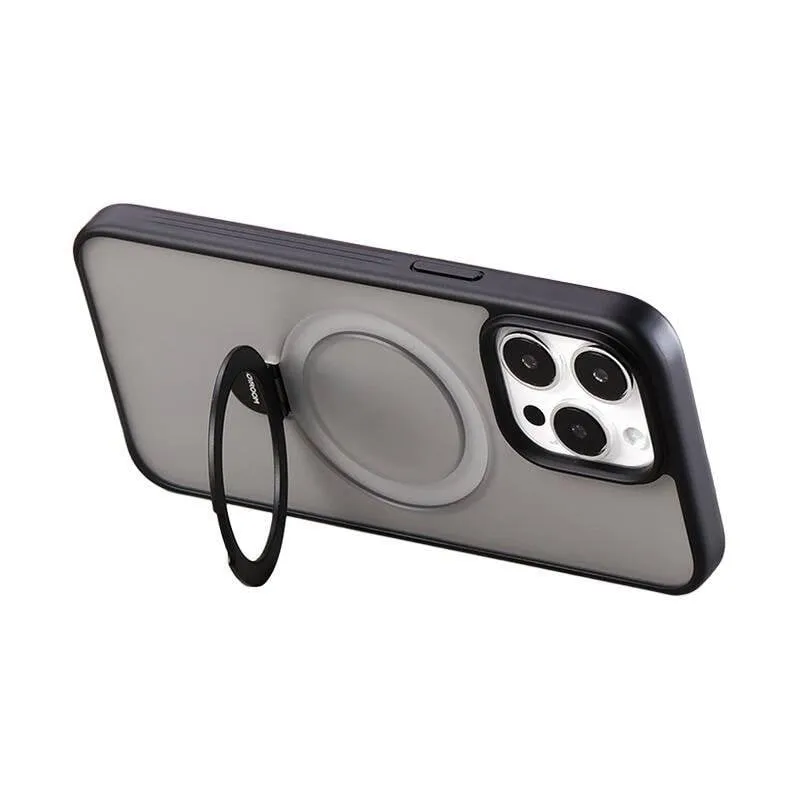 Funda para móvil Joyroom JR-BP004 Magnetica con supporto finitura opaca nera per iPhone 15 Pro - immagine 1