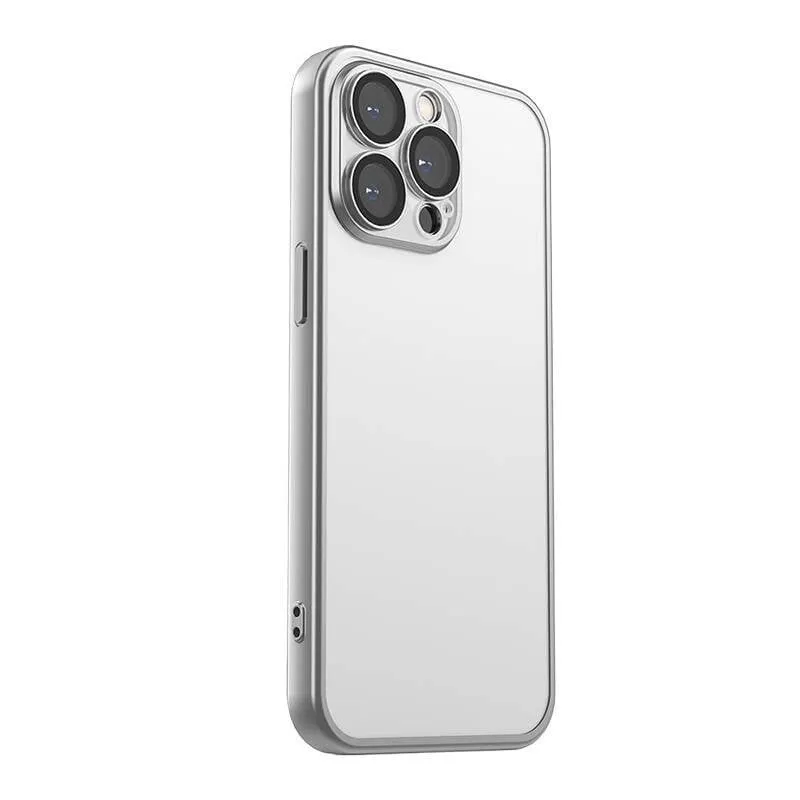 Funda para móvil Joyroom JR-15Q2 Protettiva Opaca Galvanizzata Grigia per iPhone 15 Pro - immagine 1