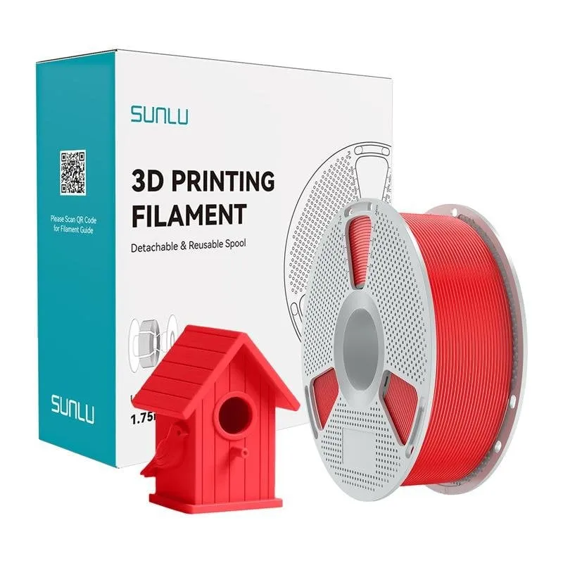 Filamento ASA Sunlu Sunlu ASA Rosso 1,75 mm Alta Resistenza UV - immagine 1