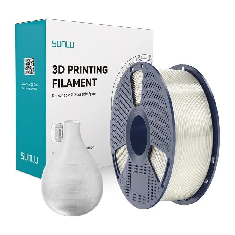 Filamento PETG Sunlu PETG T Trasparente 1,75 mm Alta Durabilità - immagine 1