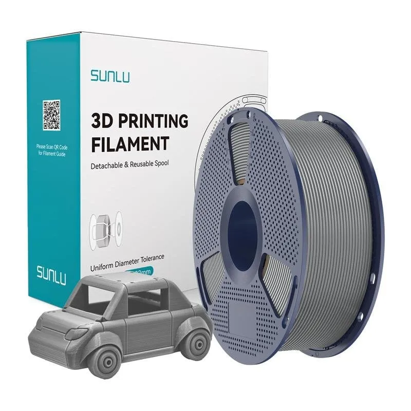 Filamento PETG Sunlu PETG Gr Grigio 1,75 mm Alta Durabilità Resistente - immagine 1