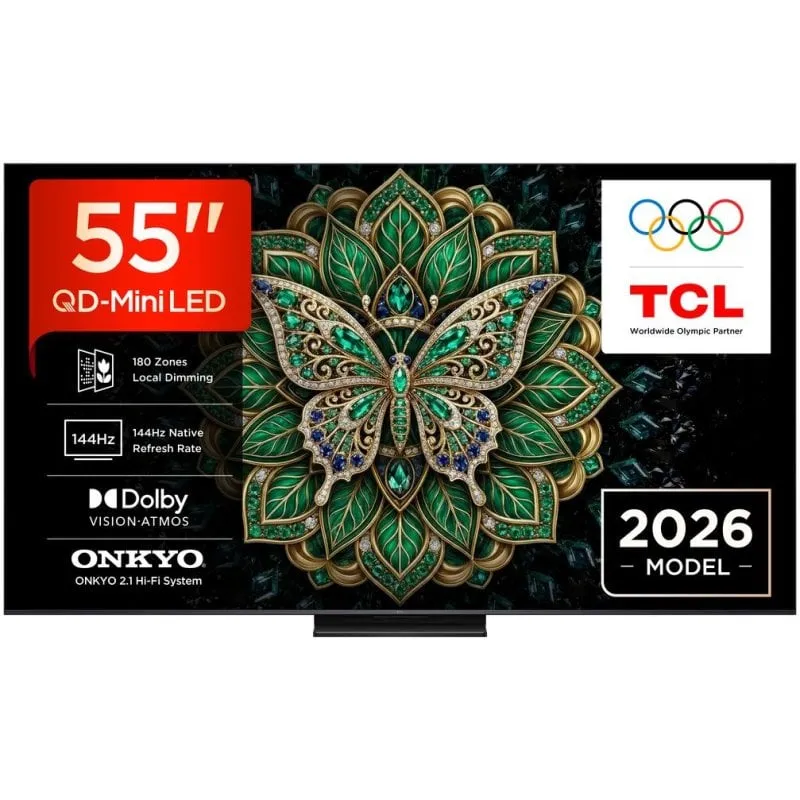 TV TCL QD Mini LED C6K Pro 55C6K Pro 55" 4K UltraHD 144Hz Smart TV Google TV Dolby Vision HDR10 IMAX Enhanced Dolby Atmos - immagine 1