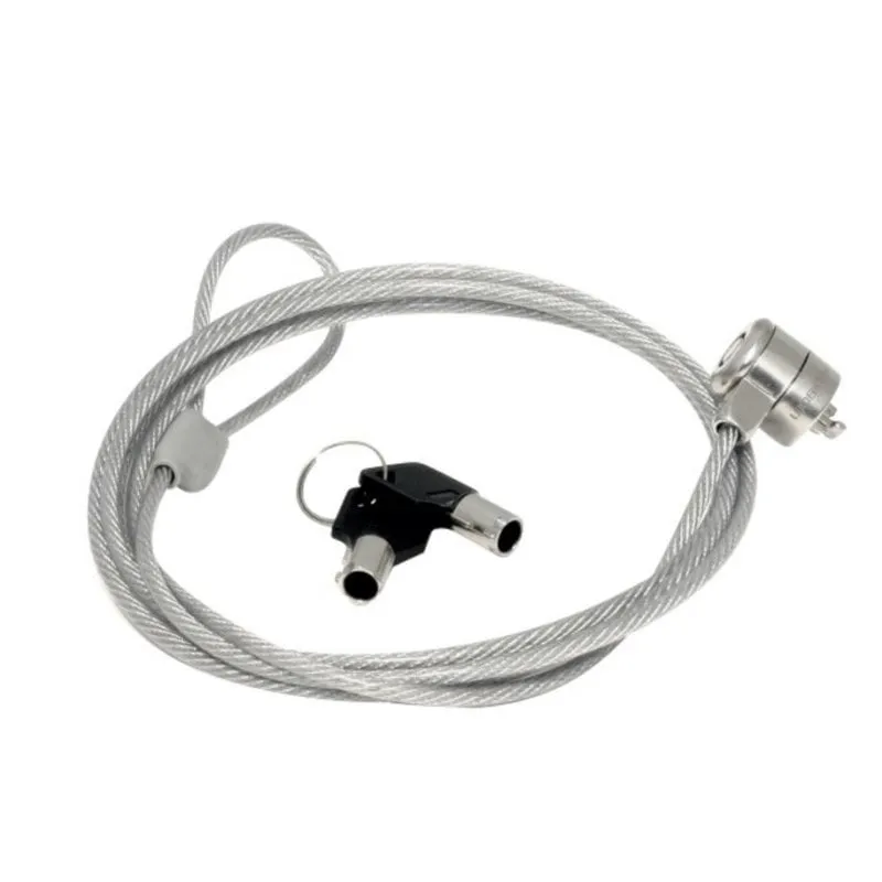 Cavo antifurto Mobilis 1,8 m 2 chiavi Acciaio Argentato - immagine 1