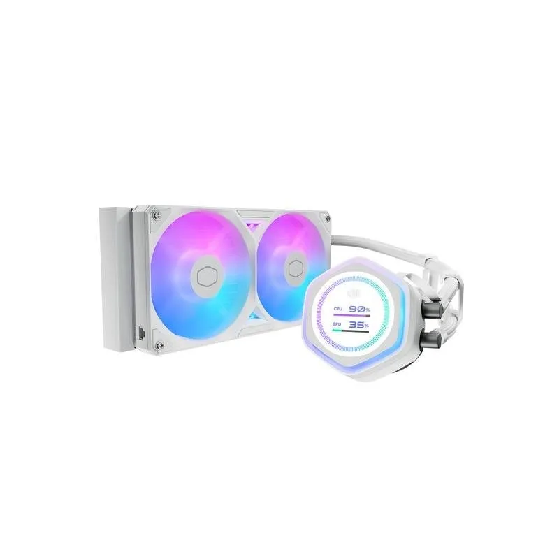 Refrigeración Líquida Cooler Master MasterLiquid Atmos II LCD 240mm 2 Ventiladores RGB - immagine 1