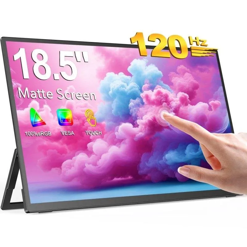 Monitor PC Uperfect 18,5" FullHD 120Hz IPS Touch USB-C Mini HDMI - immagine 1