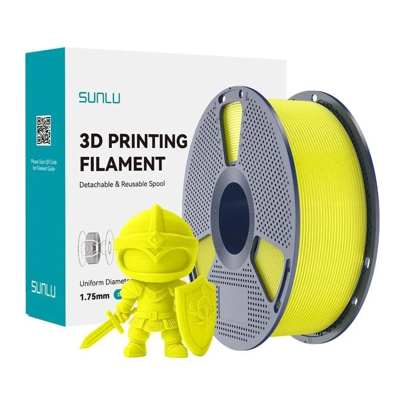 Filamento PLA+ Sunlu PLA+ Y Giallo 1,75 mm Alta Durabilità Precisione - immagine 1