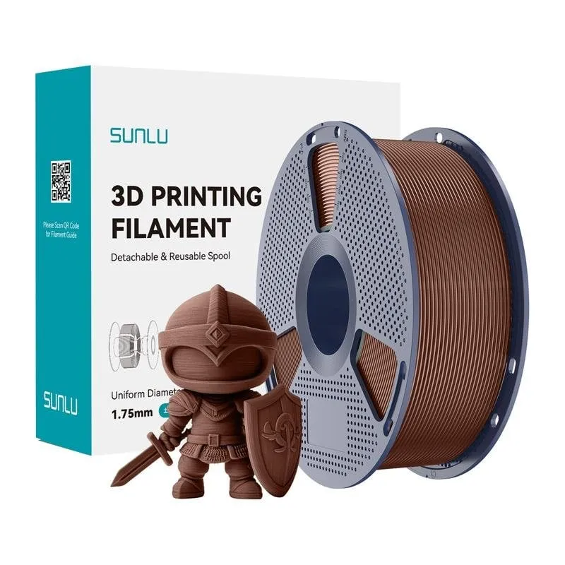 Filamento PLA+ Sunlu PLA+ Cho Cioccolato 1,75 mm Alta Durabilità Precisione - immagine 1
