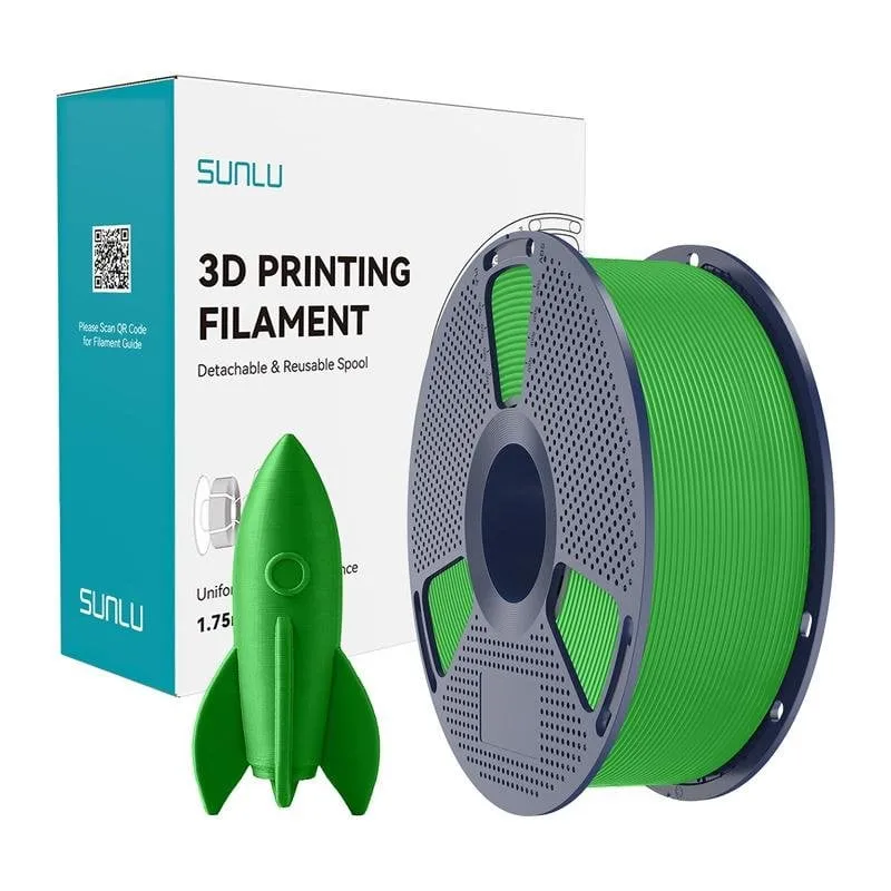 Filamento PLA Sunlu PLA H-S G Verde 1,75 mm Alta Velocità Qualità - immagine 1