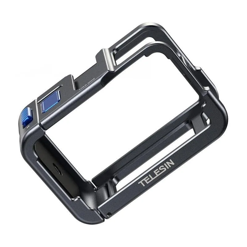 Custodia metallica Telesin per DJI Osmo Action 5 nera - immagine 1