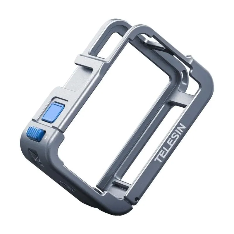 Carcasa metallica Telesin per DJI Osmo Action 5 blu - immagine 1