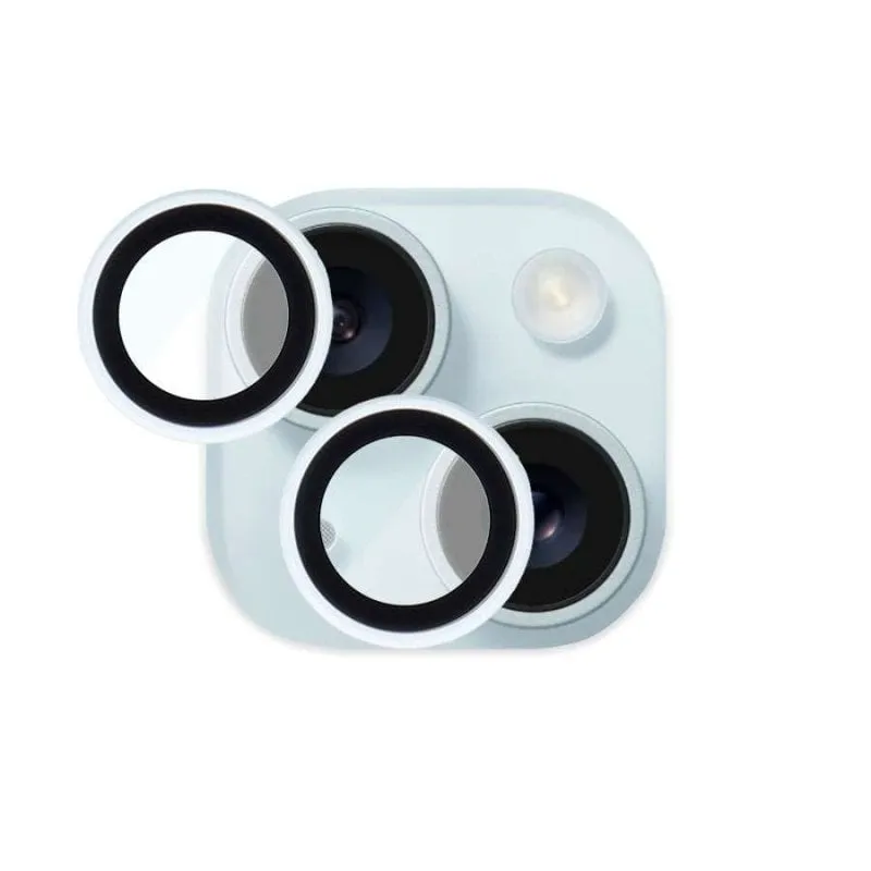 Copriobiettivo Fluorescente Compatibile iPhone 15 Protezione Lente Alta Resistenza - immagine 1