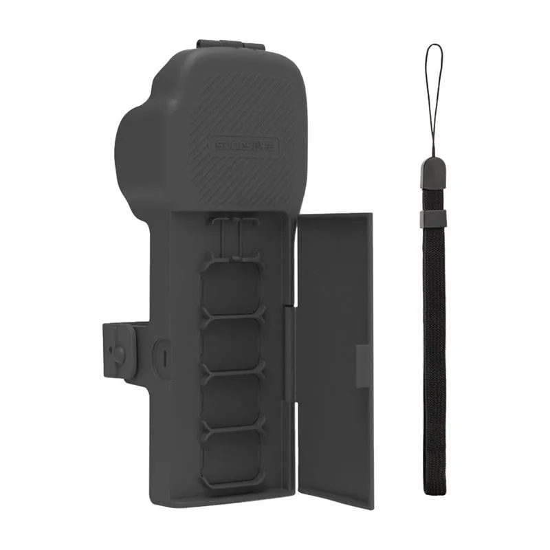 Case di protezione Sunnylife per Osmo Pocket 3 con cintura e cordone grigio - immagine 1