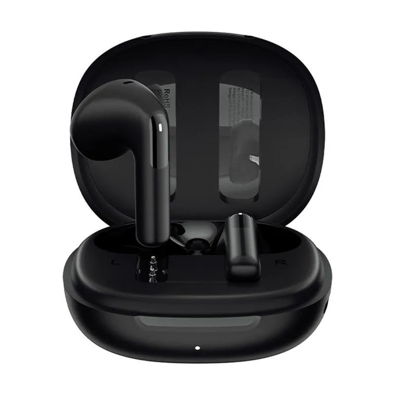Auricolari QCY Ailybuds E10 wireless Bluetooth 5.4 con cancellazione rumore e 27h batteria neri - immagine 1