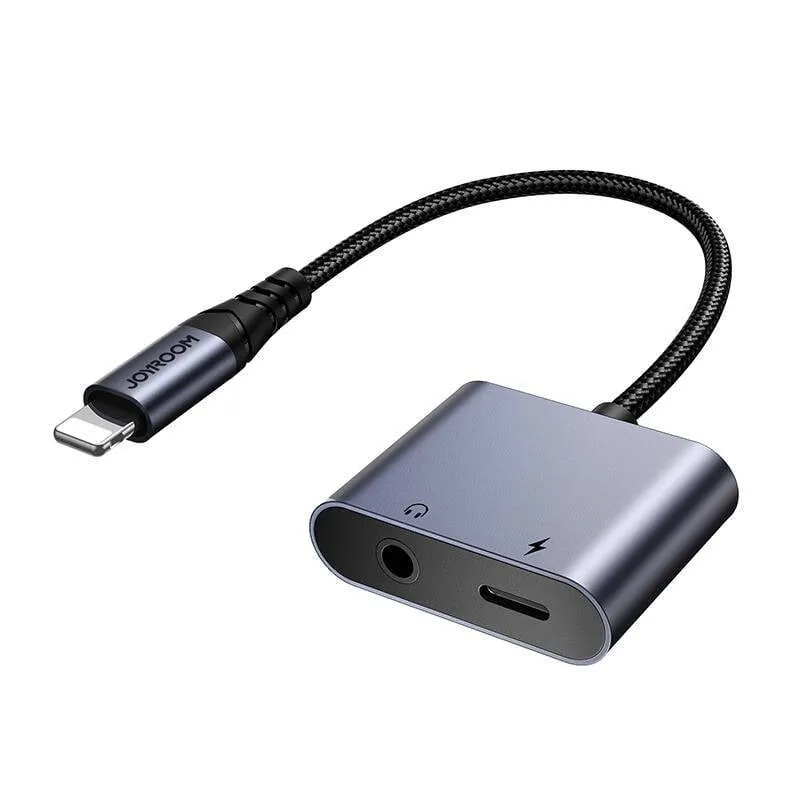 Adattatore Audio Joyroom SY-L01 Lightning a 3.5mm + Lightning Nero - immagine 1