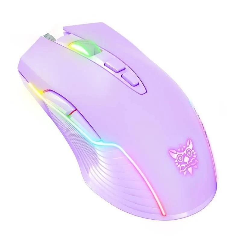 Mouse ONIKUMA CW905 USB RGB 6400 DPI 7 Pulsanti Viola Gaming - immagine 1