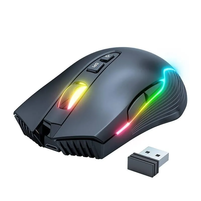 Ratón ONIKUMA CW905 Wireless 3600 DPI RGB Nero 7 Pulsanti Gaming - immagine 1