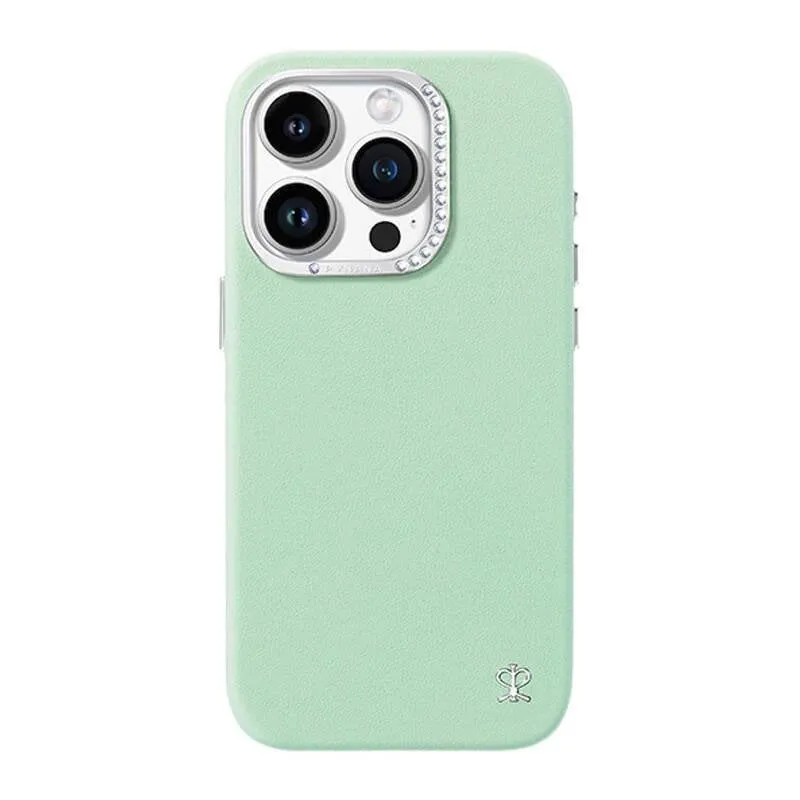 Funda para móvil Joyroom PN-14F2 Starry Case pelle sintetica verde per iPhone 14 Pro - immagine 1