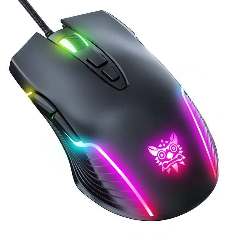 Ratón ONIKUMA CW905 Gaming USB 6400 DPI 7 Pulsanti RGB Nero - immagine 1