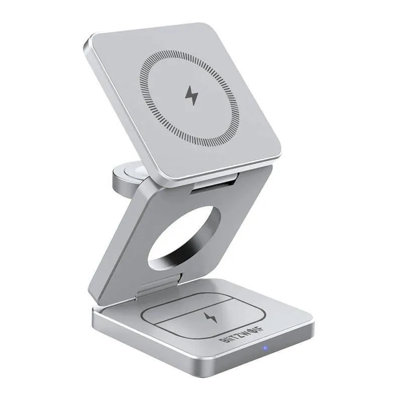Caricatore Senza Fili BlitzWolf BW-IW30 3 in 1 Ricarica Rapida USB-C - immagine 1