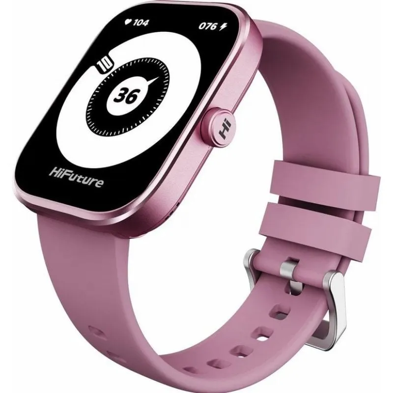 HiFuture Smartwatch Bluetooth 43mm Rosa Cinturino Rosa Batteria Ricaricabile - immagine 1