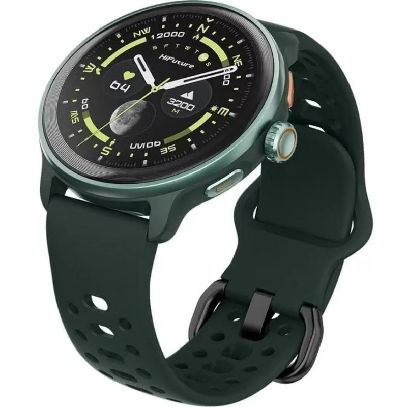 HiFuture VELA Bluetooth GPS 1,43" Verde Alluminio Taglia Unica Impermeabile 5 ATM Cardiofrequenzimetro - immagine 1