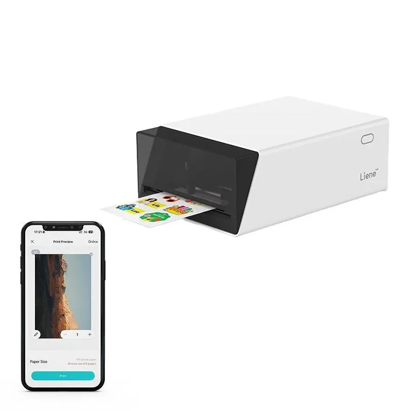 Stampante termica Bluetooth Liene DHP700 con taglio automatico e laminazione - immagine 1