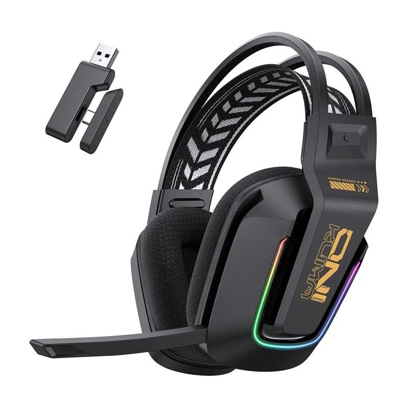 Cuffie ONIKUMA GT828 cablate 2,4 GHz Bluetooth gaming microfono cancellazione rumore RGB nero - immagine 1