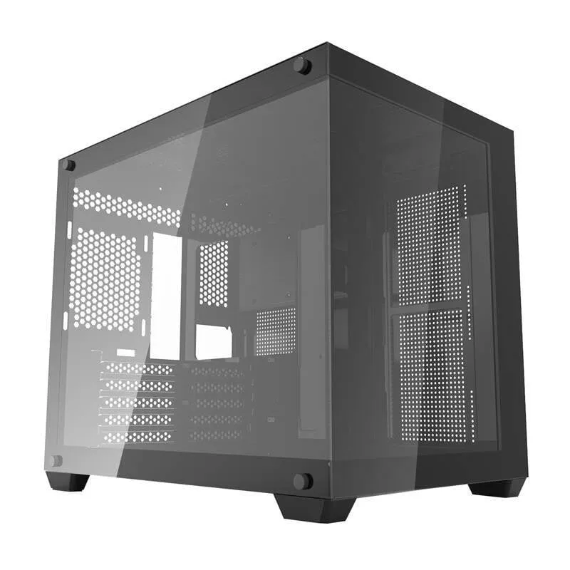 Case PC Darkflash C285MP Nero Vetro Temperato mATX ITX - immagine 1