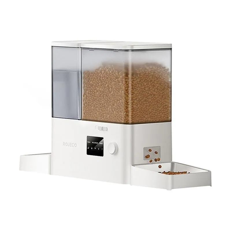 Distributore cibo e acqua per animali Rojeco 2 in 1 WiFi Bianco - immagine 1