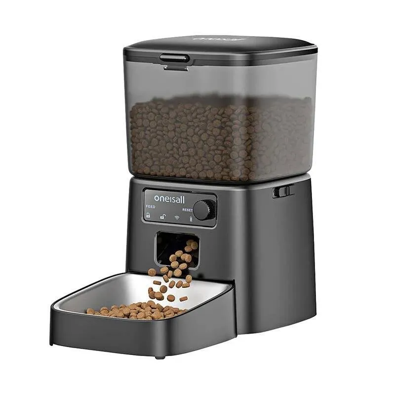 Distributore di cibo per animali Oneisall PFD001 Pro Nero - immagine 1