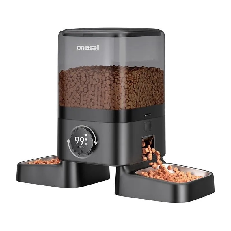 Distributore di cibo intelligente doppio Oneisall PF10 5L - immagine 1