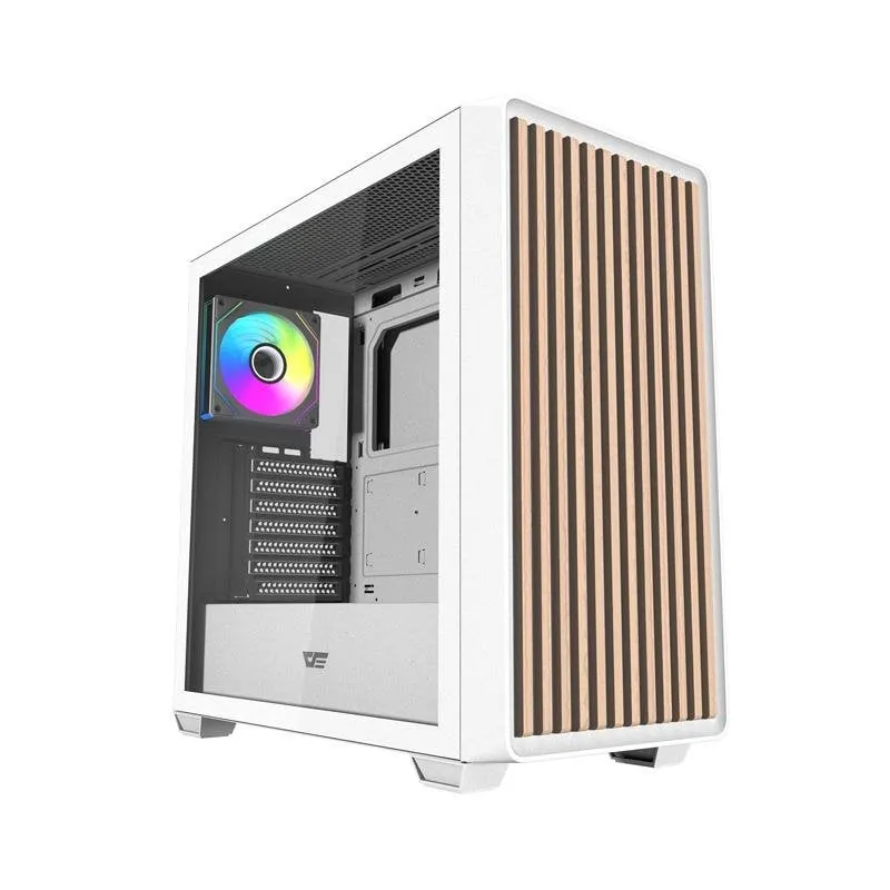 Case PC Darkflash DS900WD ATX Bianca + 4 Ventole - immagine 1