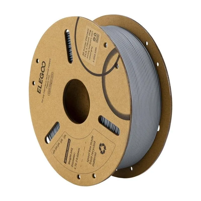Filamento PLA ELEGOO 50.203.0040 Grigio 1,75 mm Alta Purezza Precisione - immagine 1