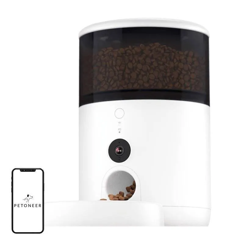 Distributore di cibo intelligente Petoneer NutriVue con ciotola in acciaio inossidabile - immagine 1