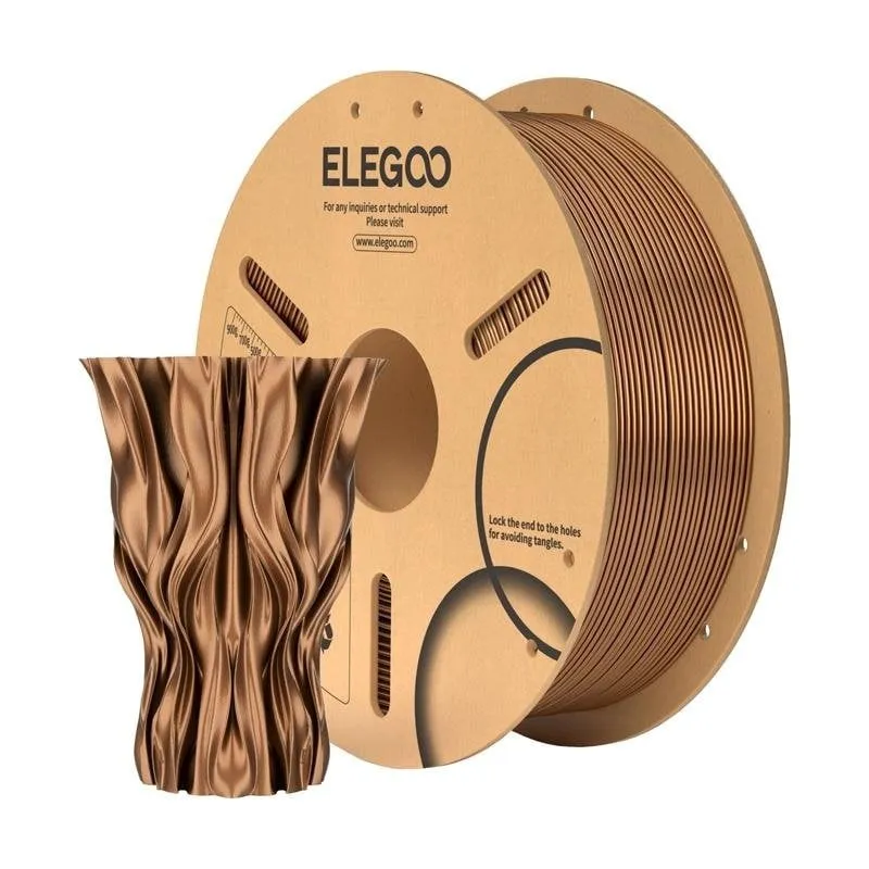 Filamento PLA ELEGOO 50.203.0465 Bronzo Marrone 1,75 mm Alta Precisione - immagine 1