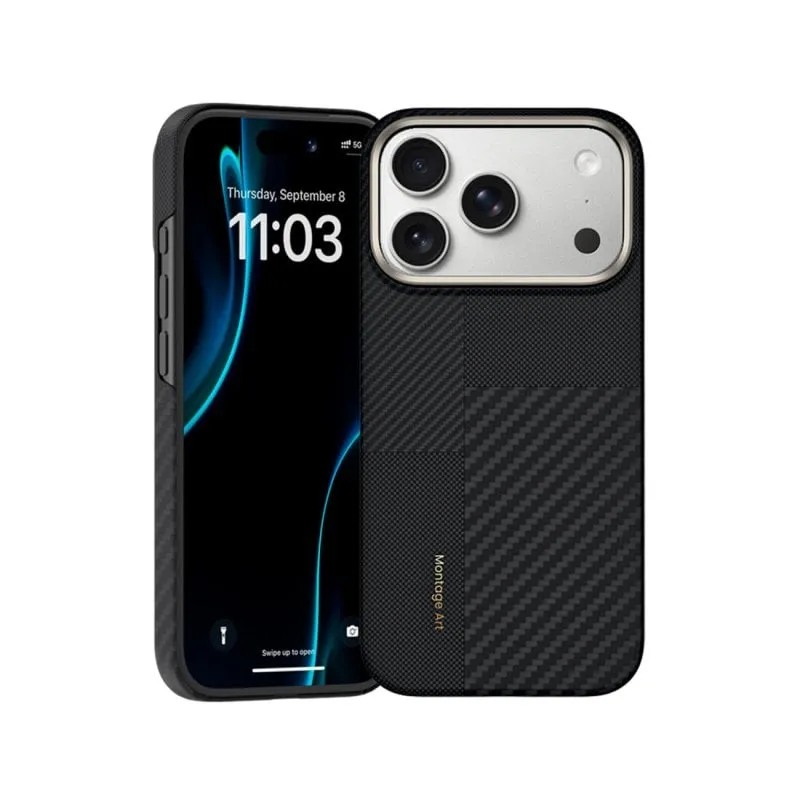 Funda per smartphone Benks Kevlar 600D 1500D Ultrafine MagSafe Nera per iPhone 17 Pro Max - immagine 1
