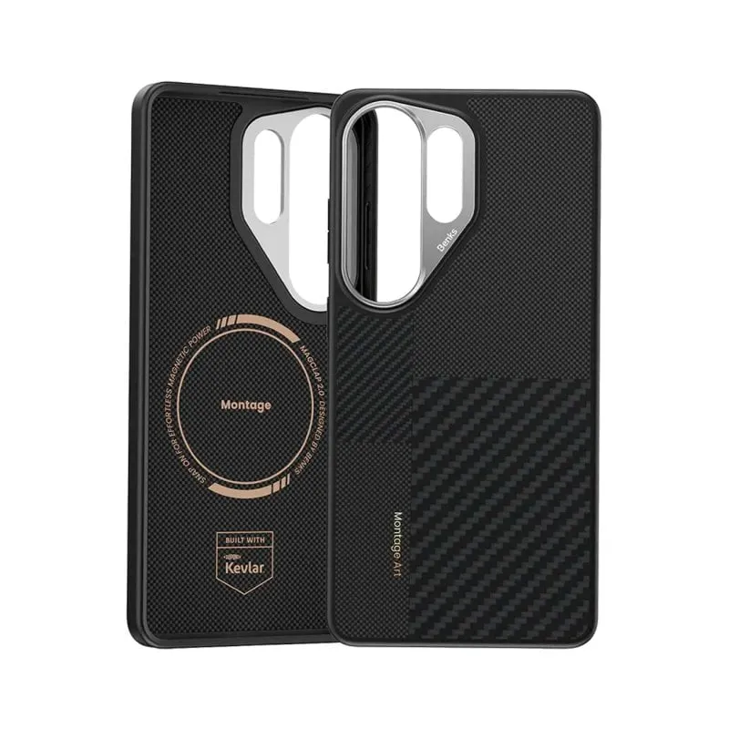 Funda per smartphone Benks ArmorPro Montage Kevlar Nera per Galaxy S26 Ultra - immagine 1