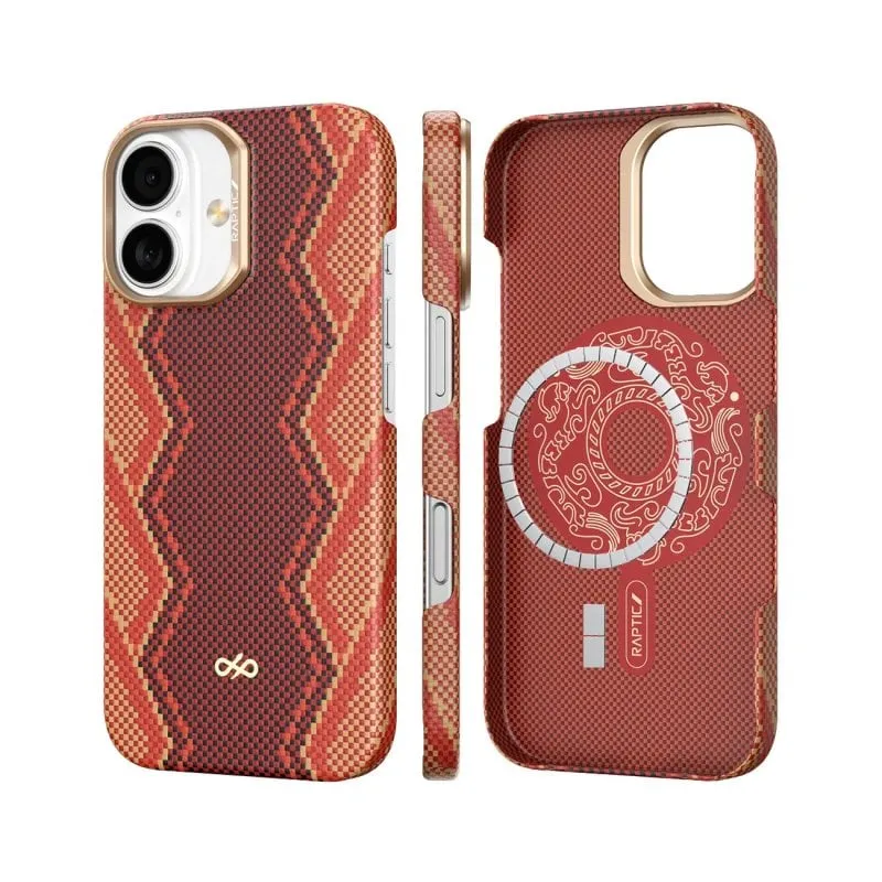 Custodia per smartphone Raptic Skin-Bionic Aramide Magnetica Snake per iPhone 17 - immagine 1