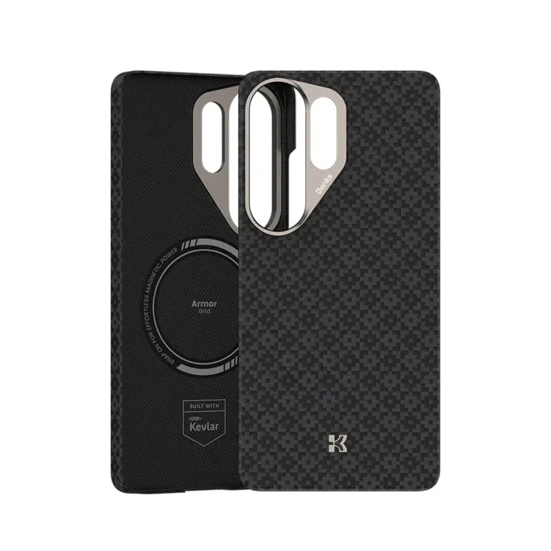 Funda per smartphone Benks ArmorAir ArmorGrid Kevlar Nera per Galaxy S26 Ultra - immagine 1