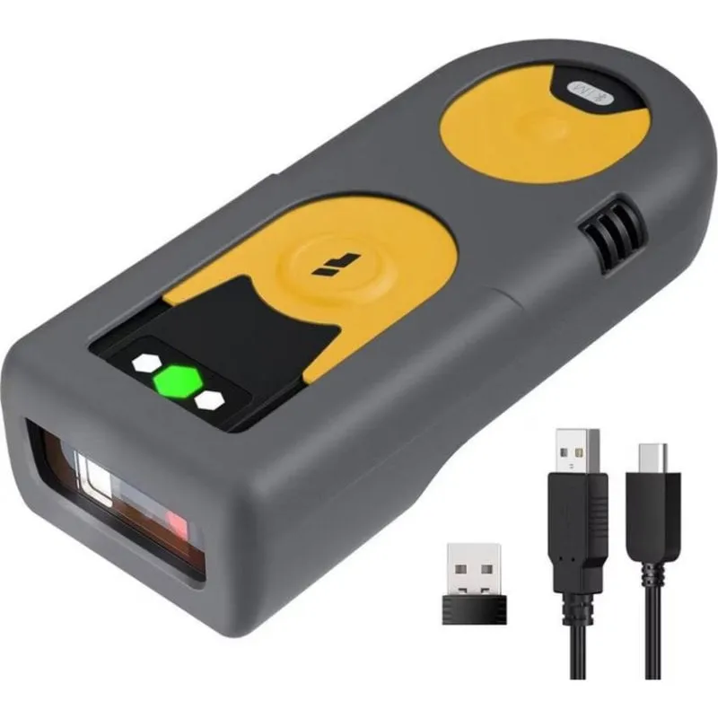 Lettore codici a barre Inateck BCST-42 Giallo Bluetooth USB 2D - immagine 1