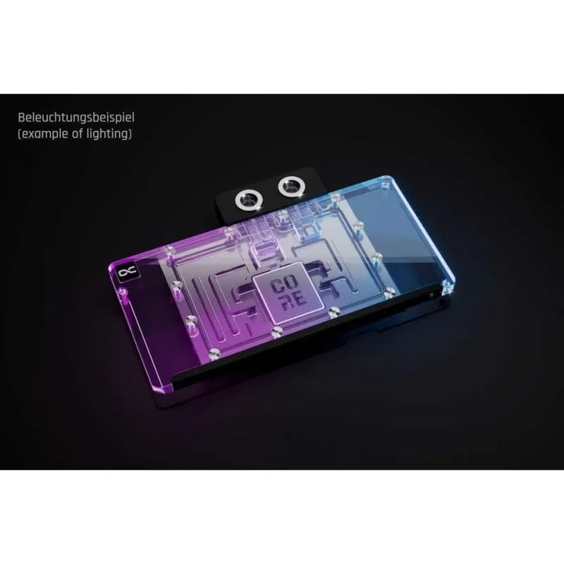 Refrigerazione Liquida Alphacool WAK Core RX 9070 XT Nitro+ Acrilico 4x G1/4 ARGB - immagine 1