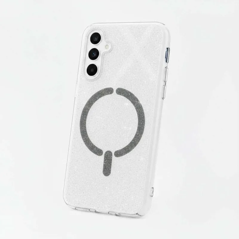 Custodia per smartphone Purpurina Compatibile MagSafe Brillante per Samsung Galaxy S25 - immagine 1
