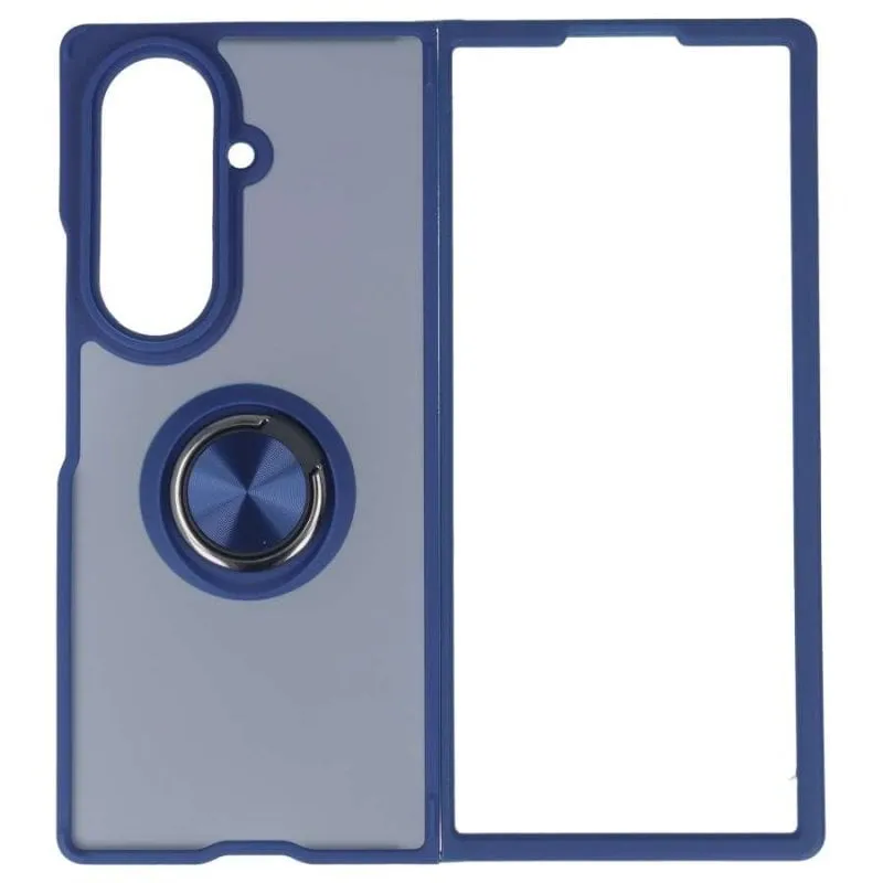 Custodia per smartphone acrilica con anello trasparente per Samsung Galaxy Z Fold 7 - immagine 1